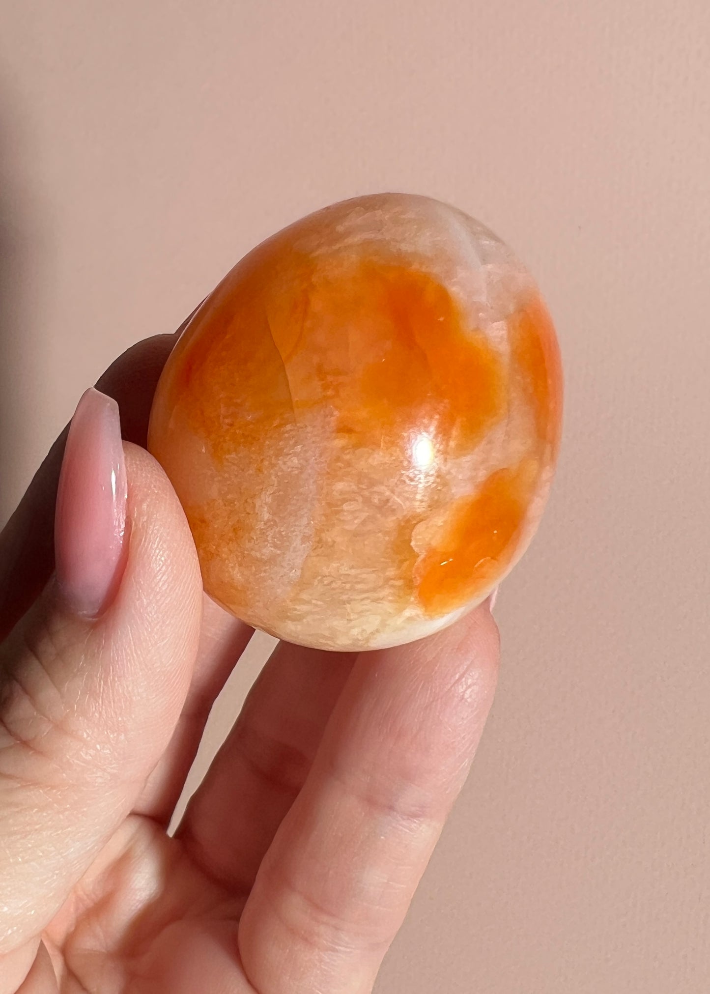 Carnelian Palm Stone