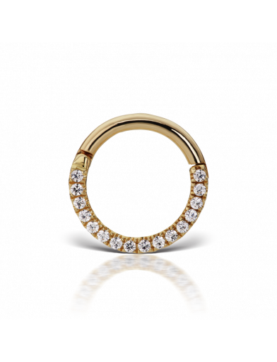 Horizontal Eternity Septum Clicker 14K by Maria Tash