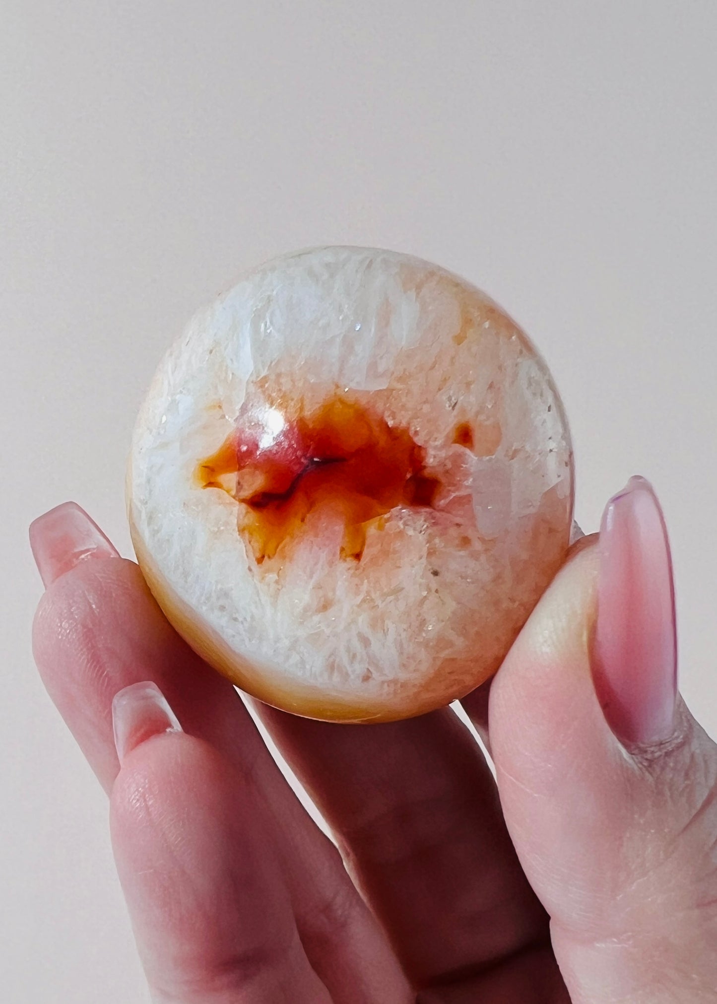 Carnelian Palm Stone