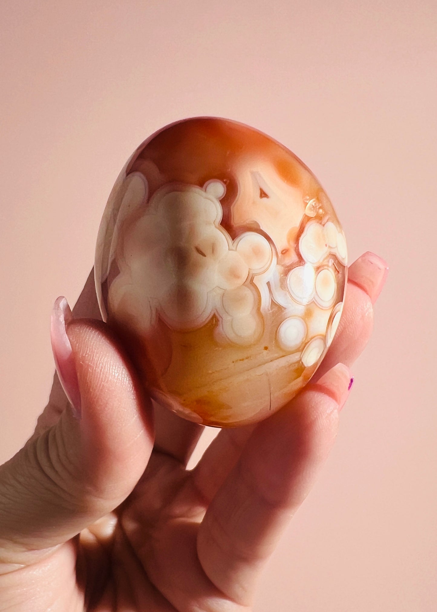 Carnelian Palm Stone