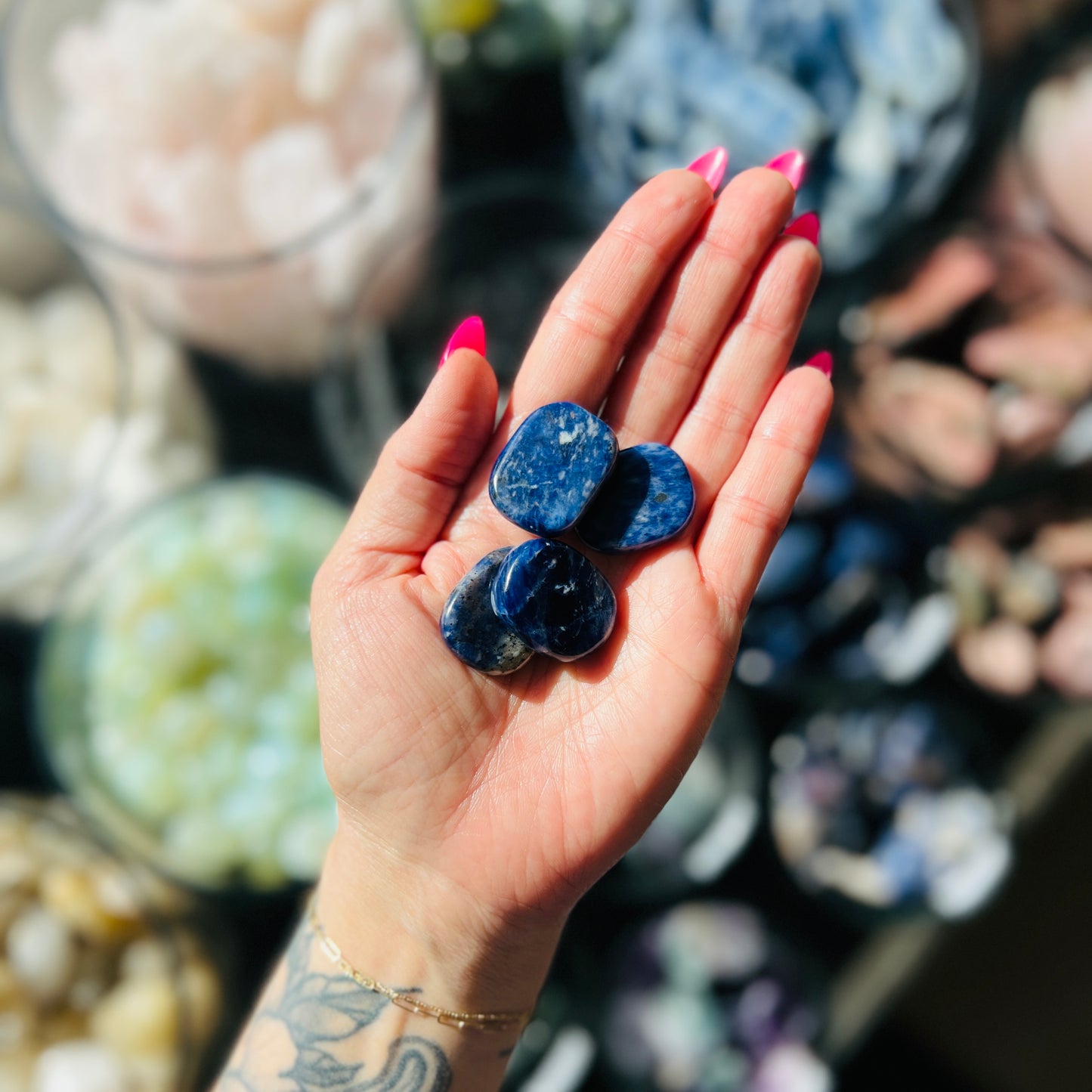 Sodalite Flat Stone
