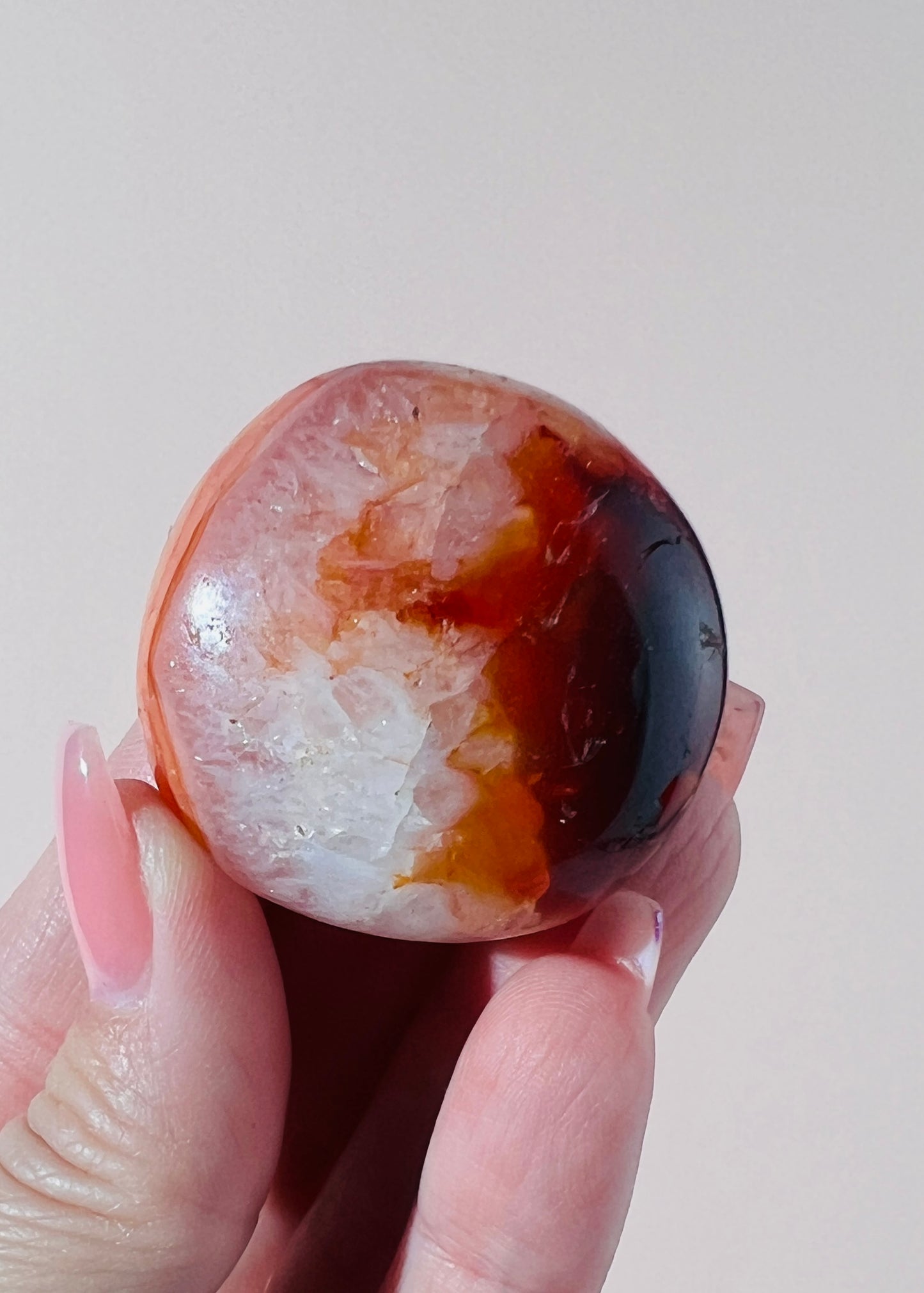 Carnelian Palm Stone