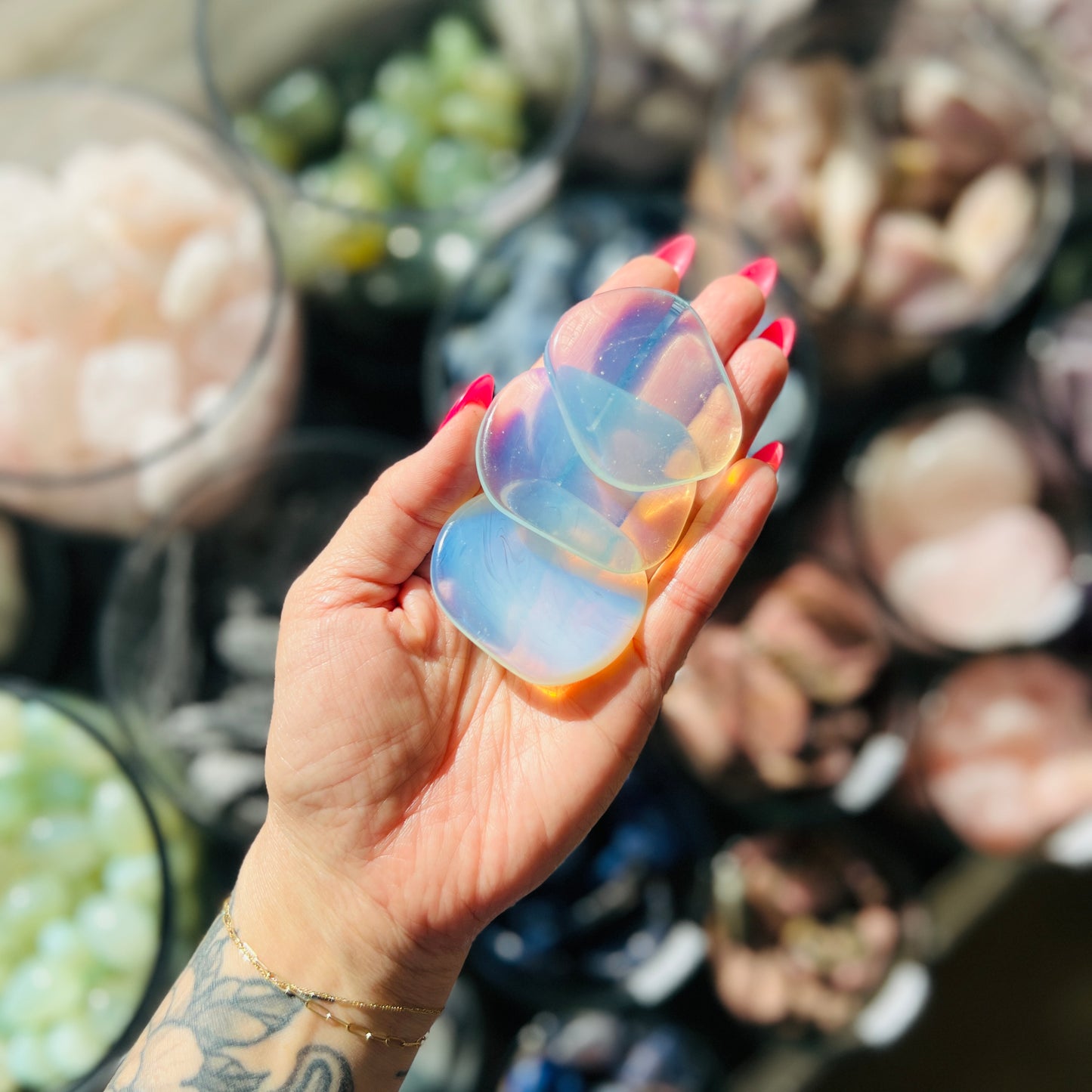 Opalite Flat Stone