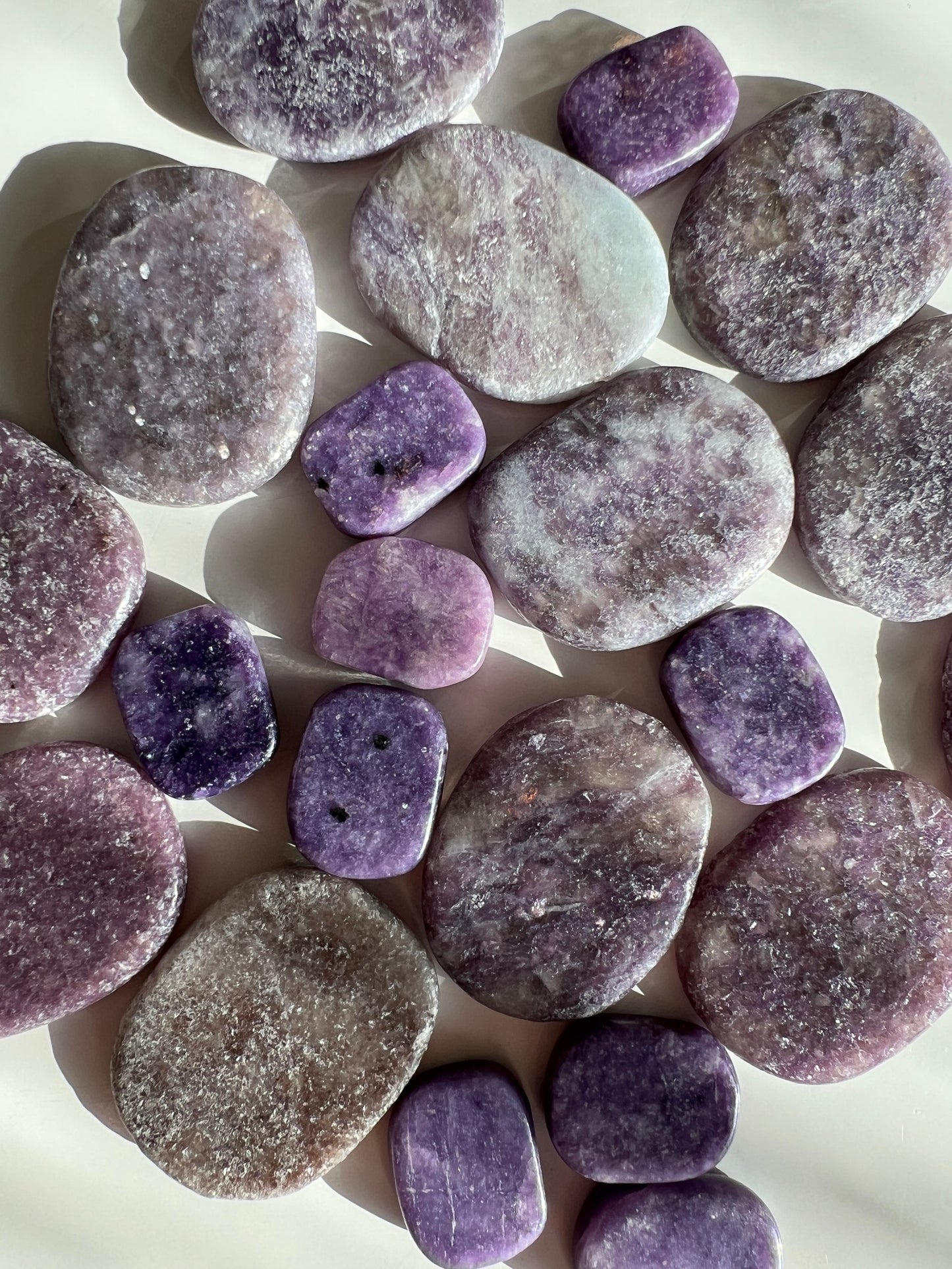 Lepidolite Flat Stones