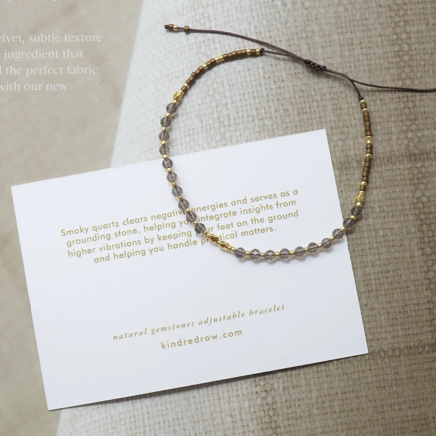 Smoky Quartz Stacking Bracelet