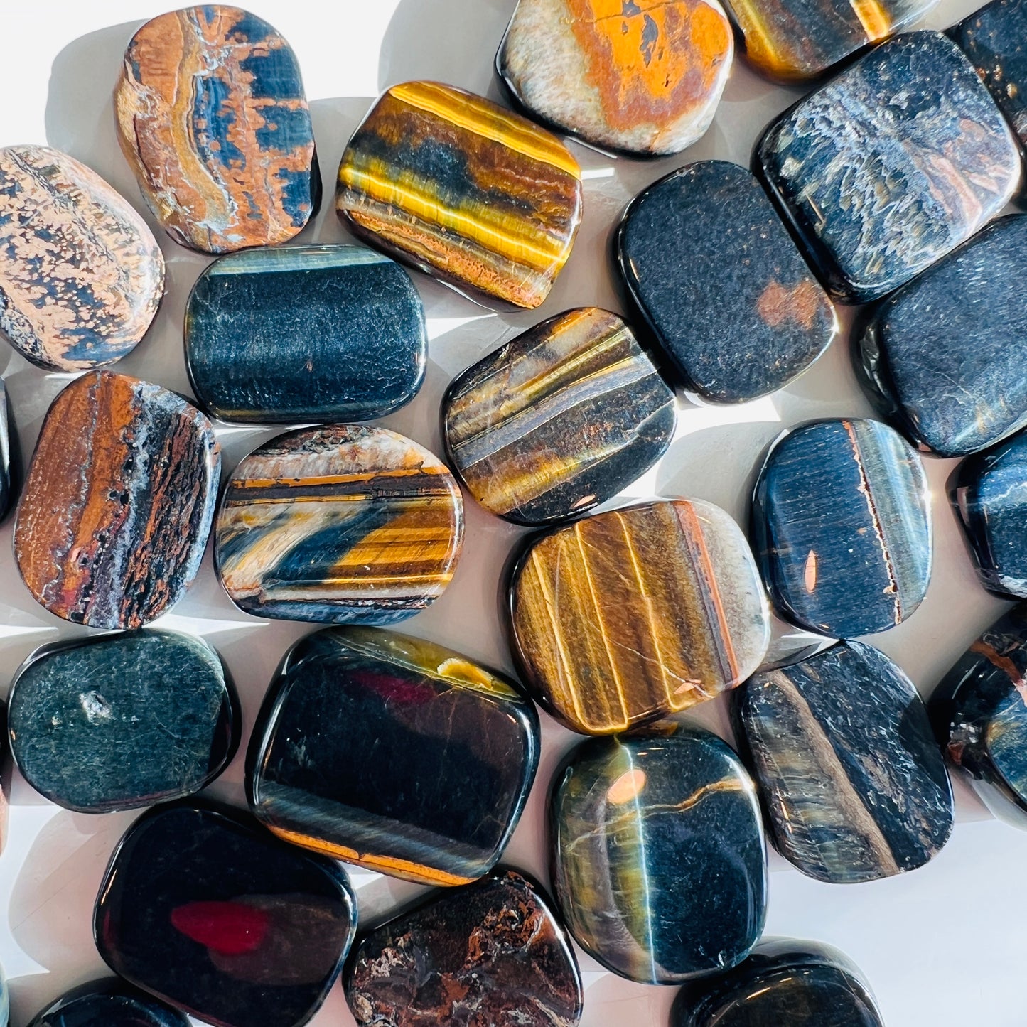 Tiger's Eye Flat Stone