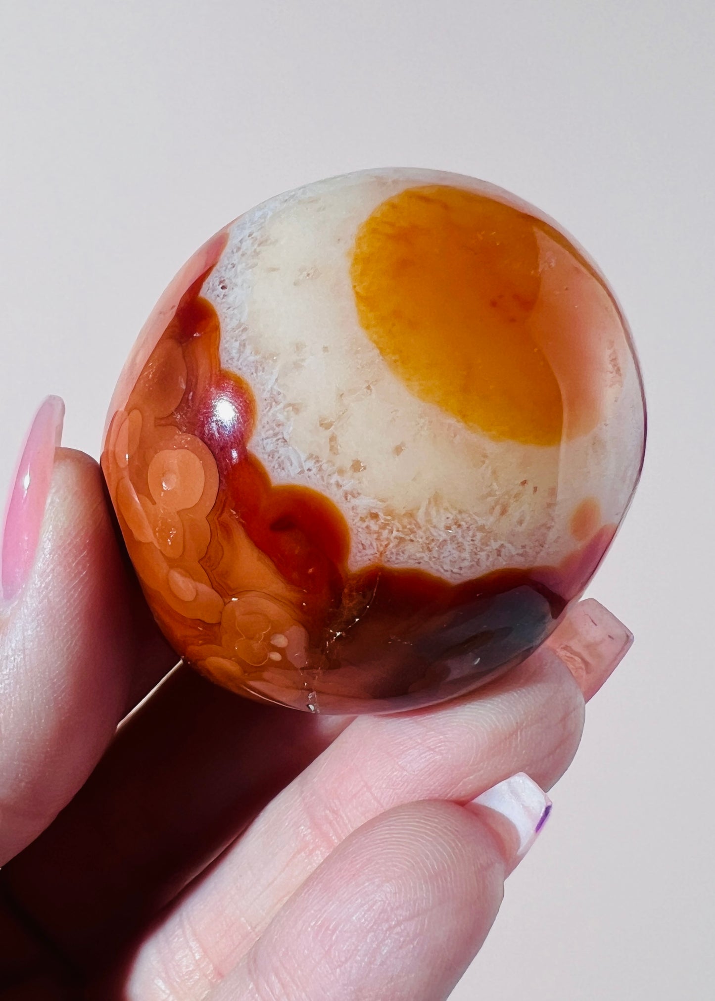 Carnelian Palm Stone