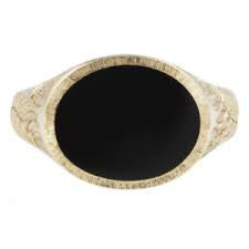 Onyx Oval Signet by Maiden Voyage