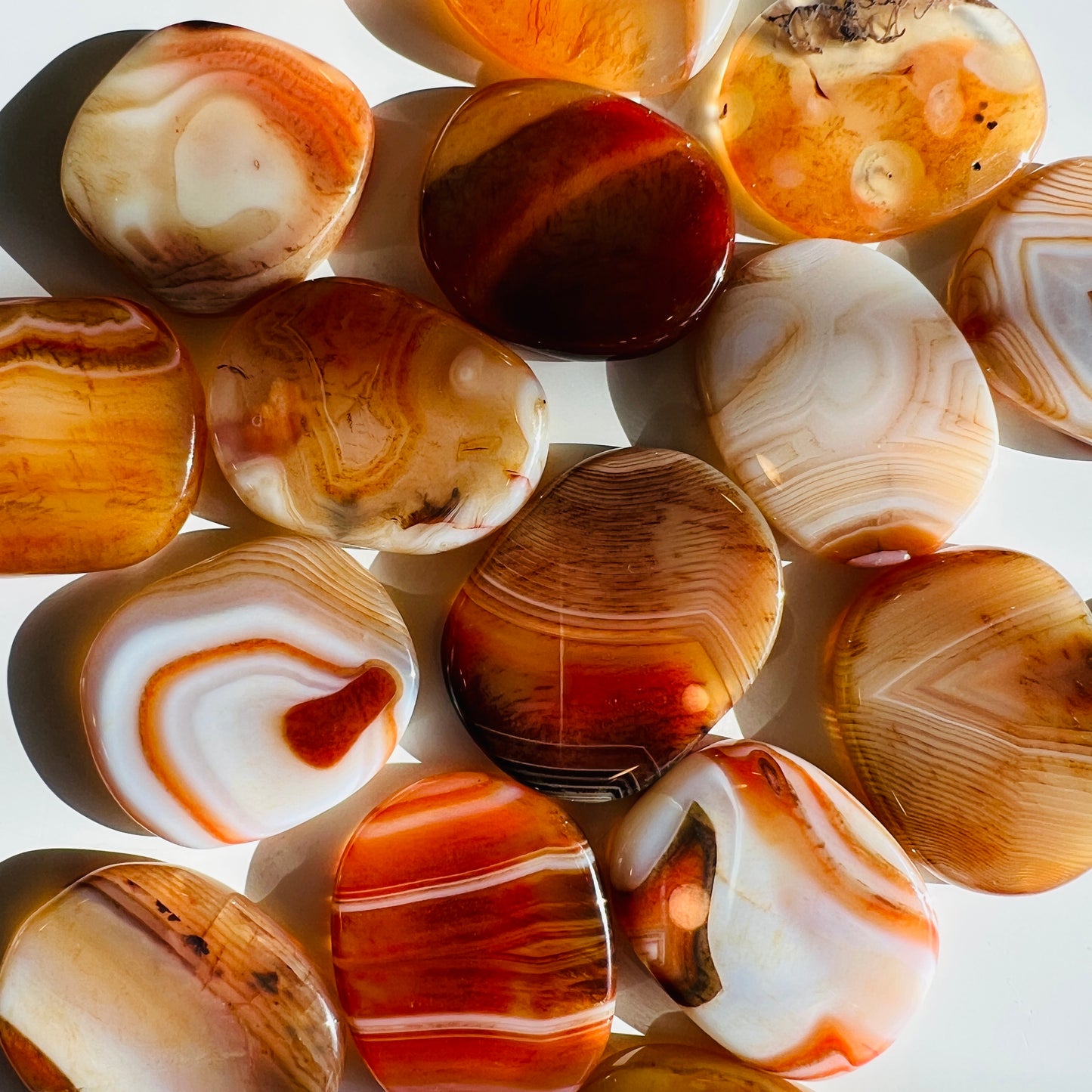 Carnelian Flat Stone