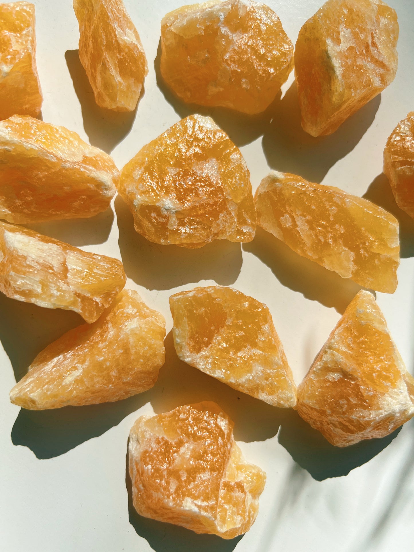 Orange Calcite Raw Piece