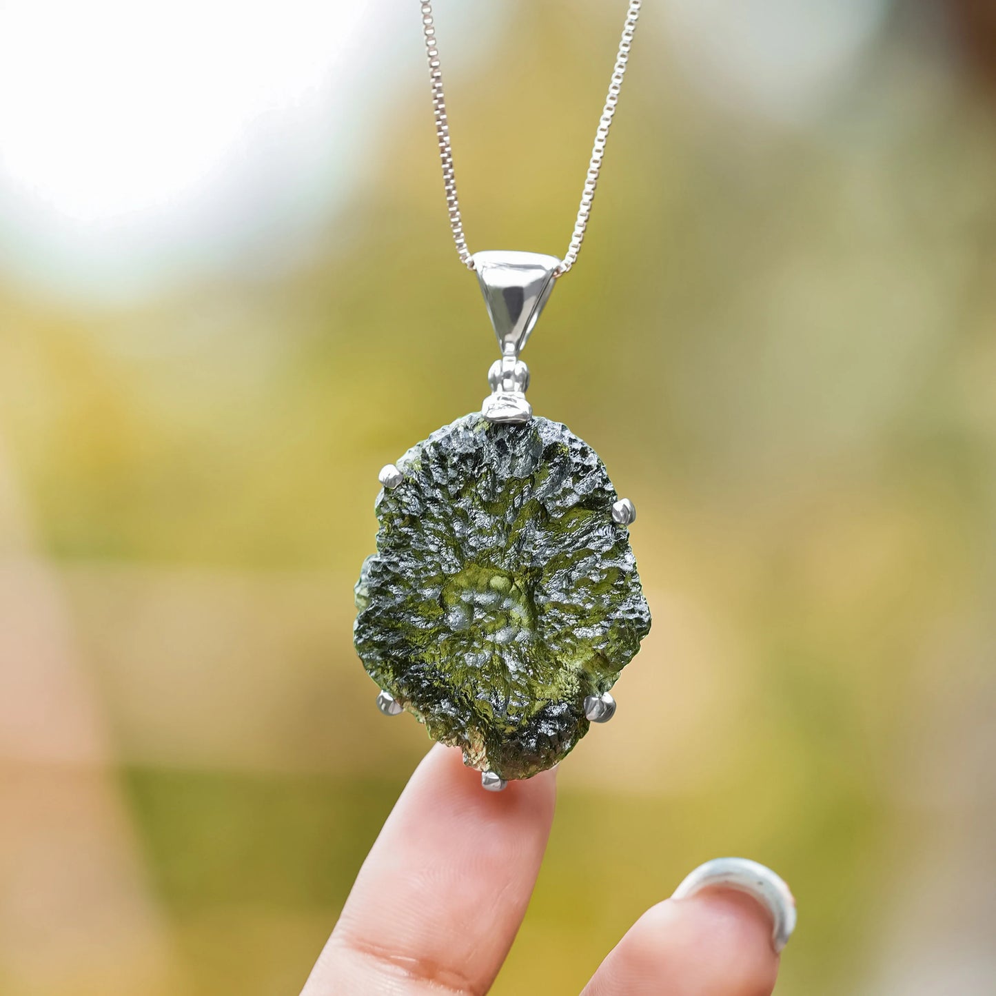 Moldavite Pendant