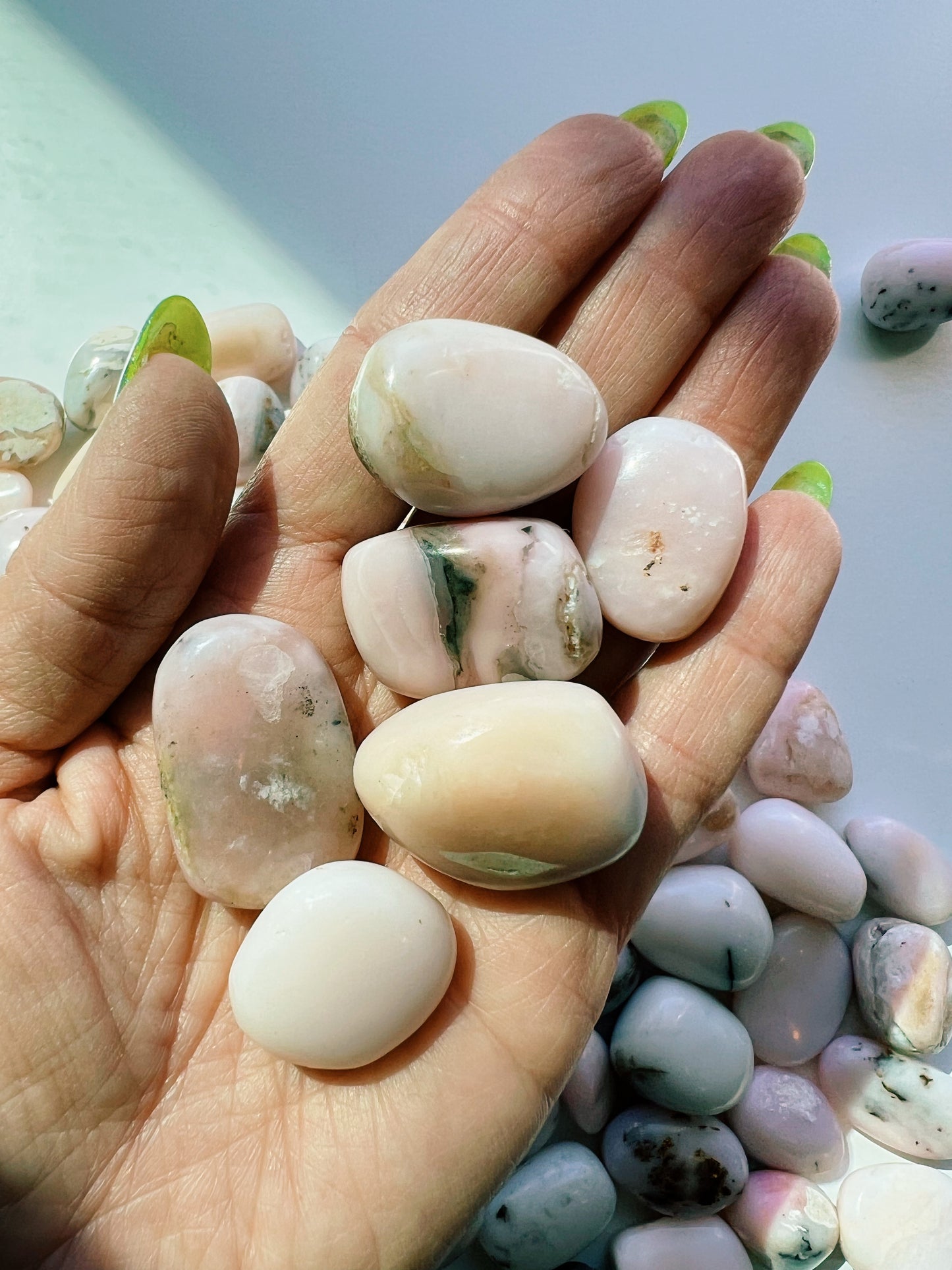 Pink Opal Tumbled Stone