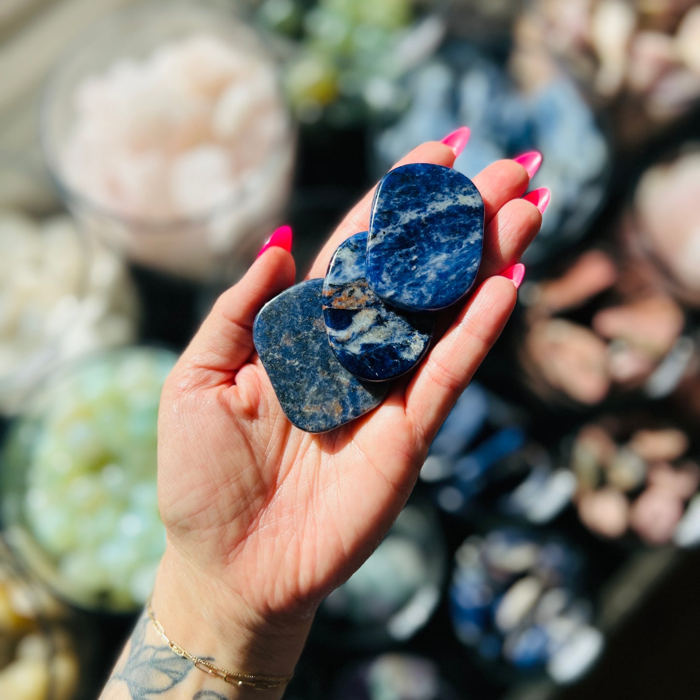 Sodalite Flat Stone