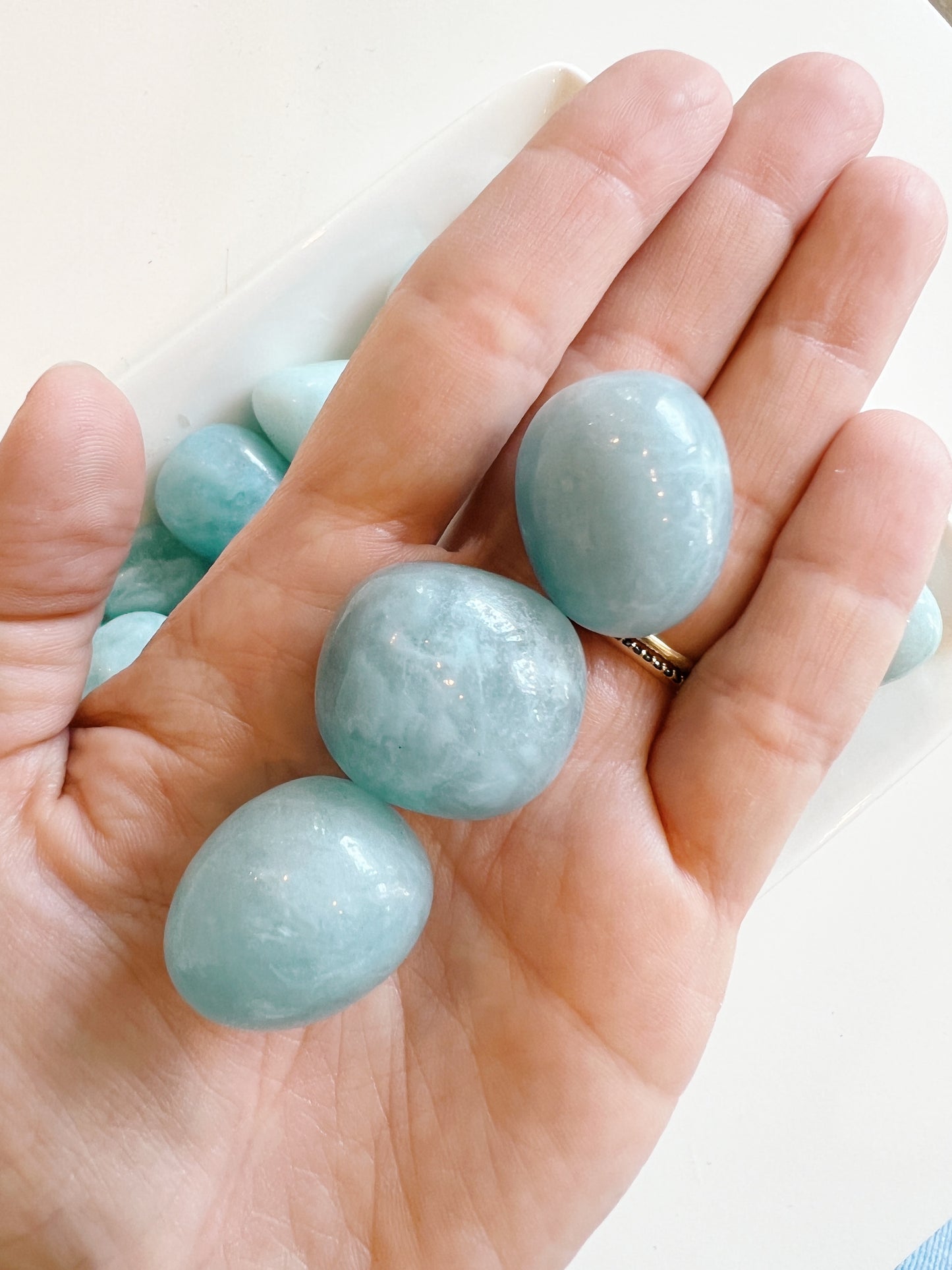 Aquamarine - tumbled