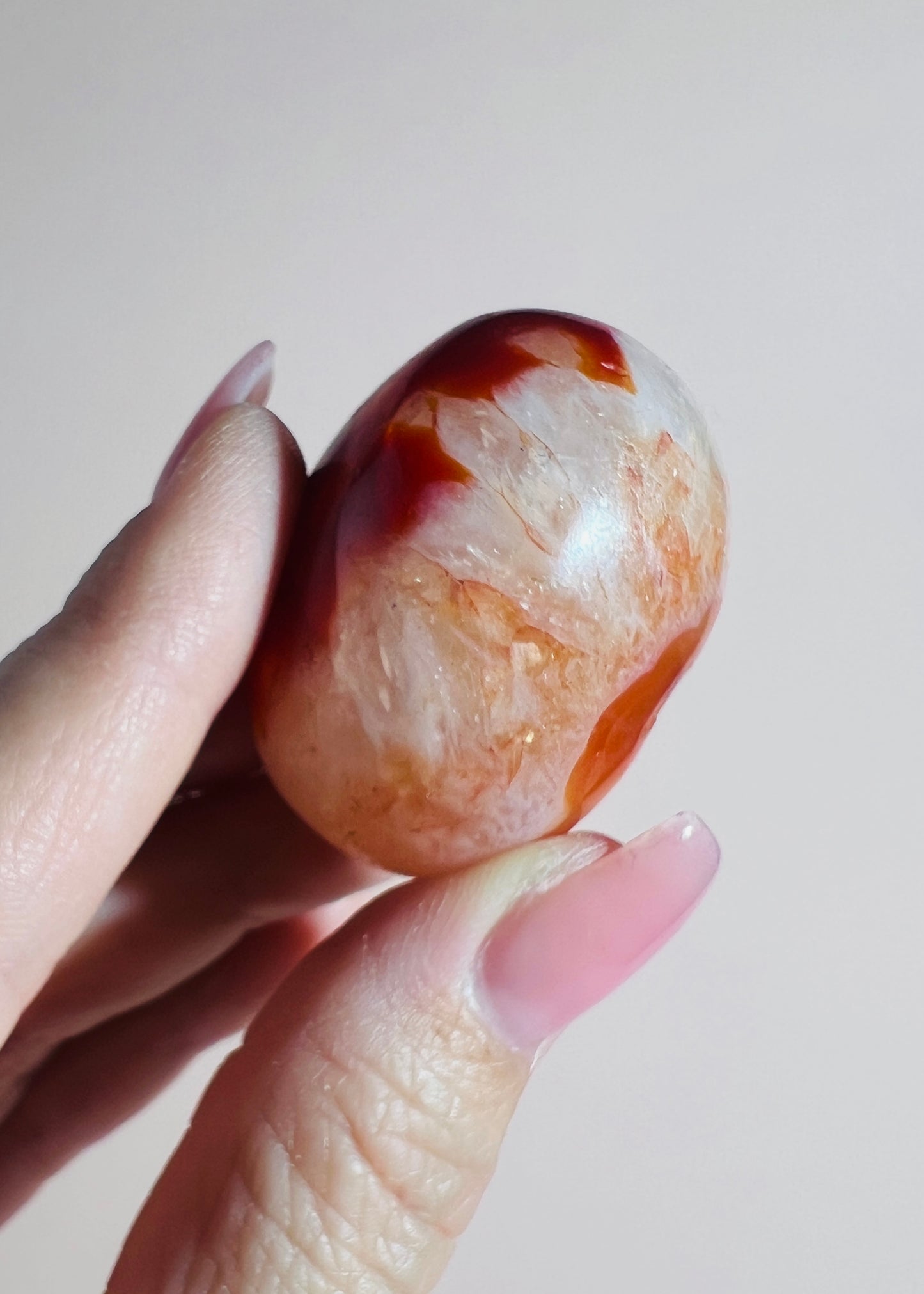 Carnelian Palm Stone