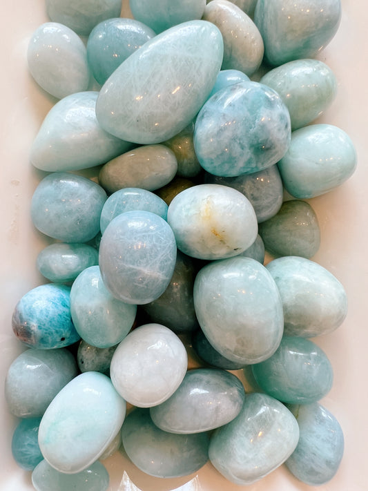 Aquamarine - tumbled