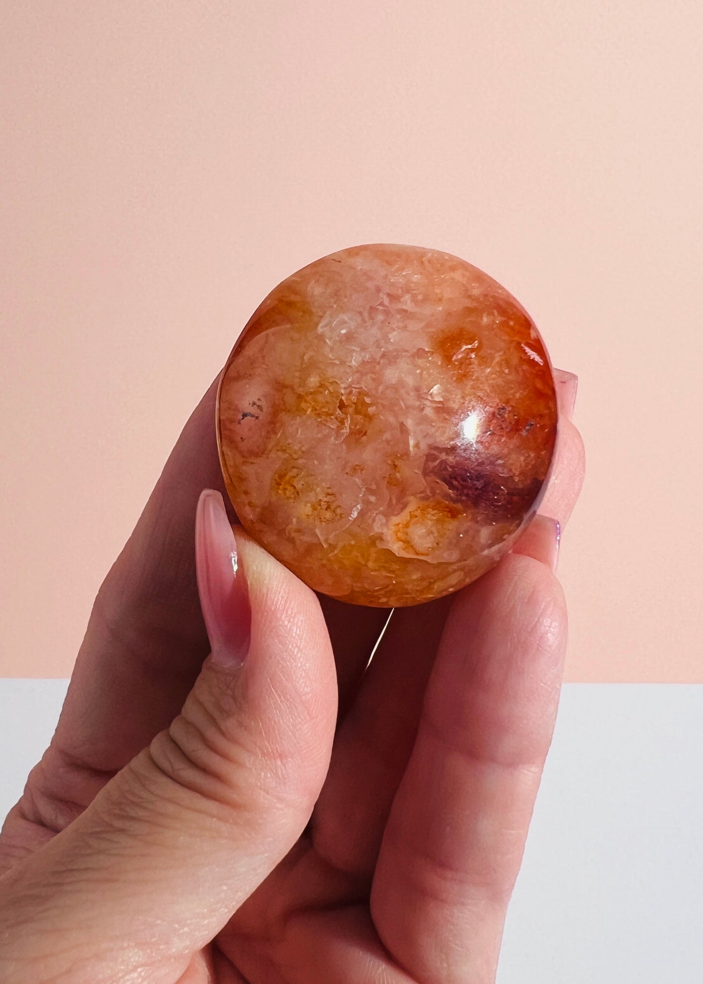 Carnelian Palm Stone