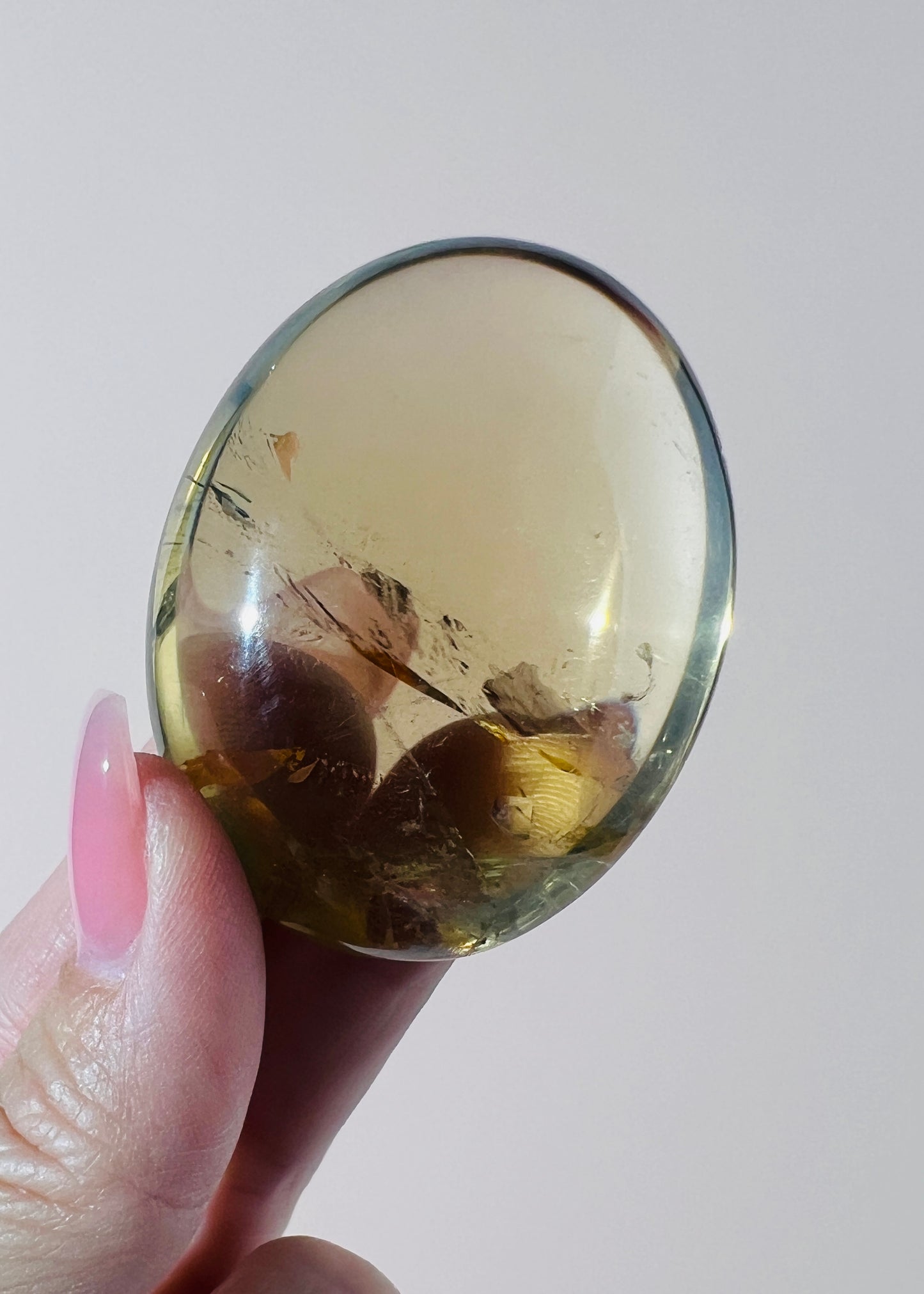 Citrine Palm Stone