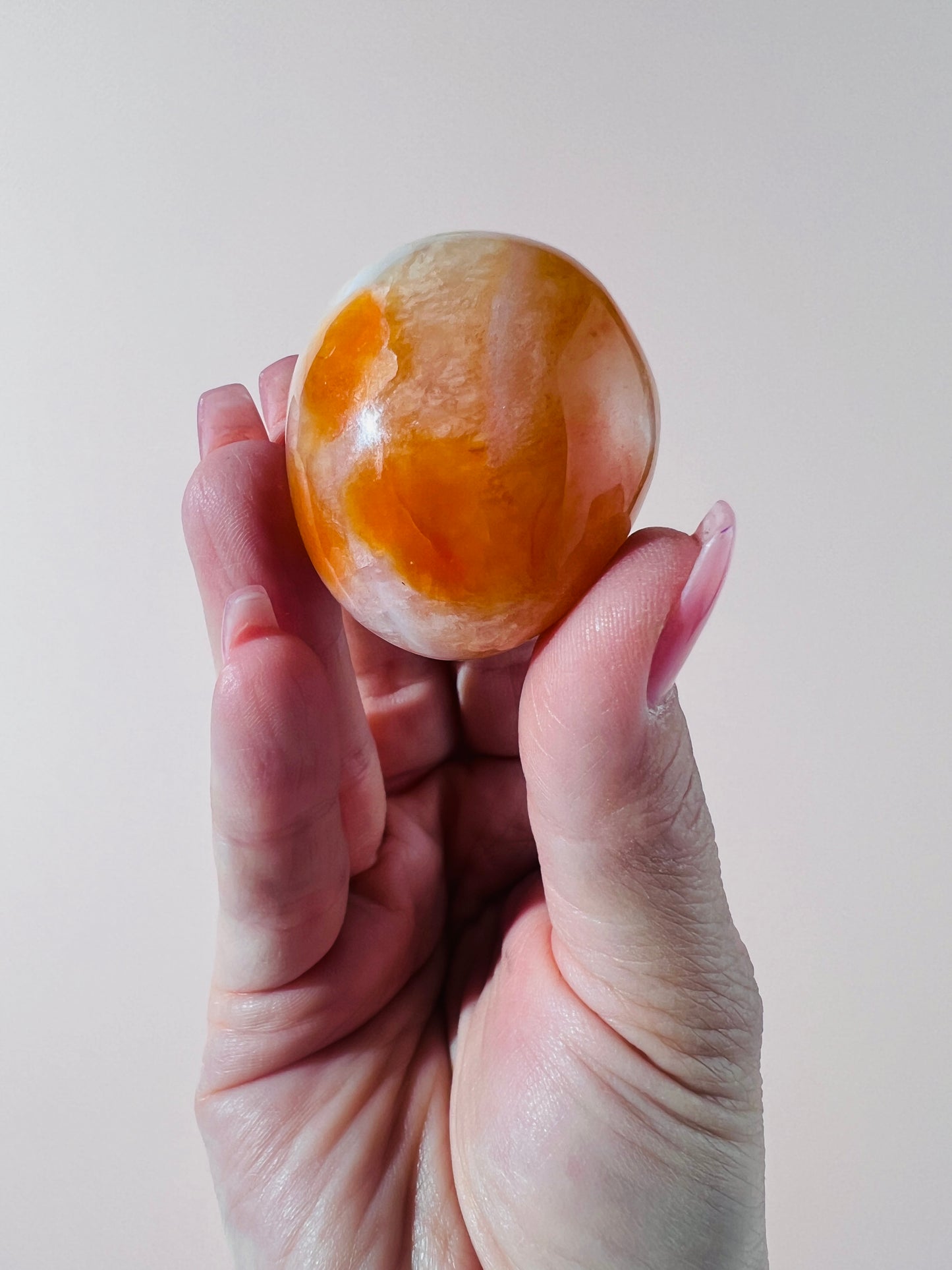 Carnelian Palm Stone