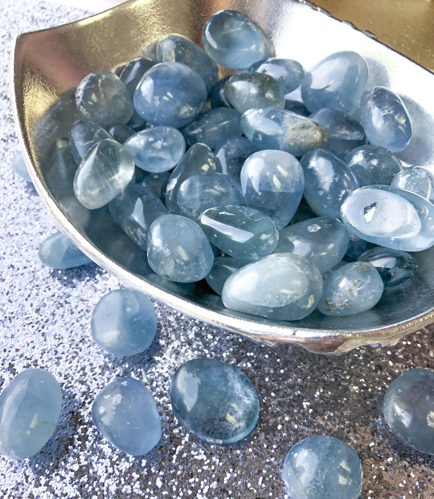 Tumbled Blue Celestite