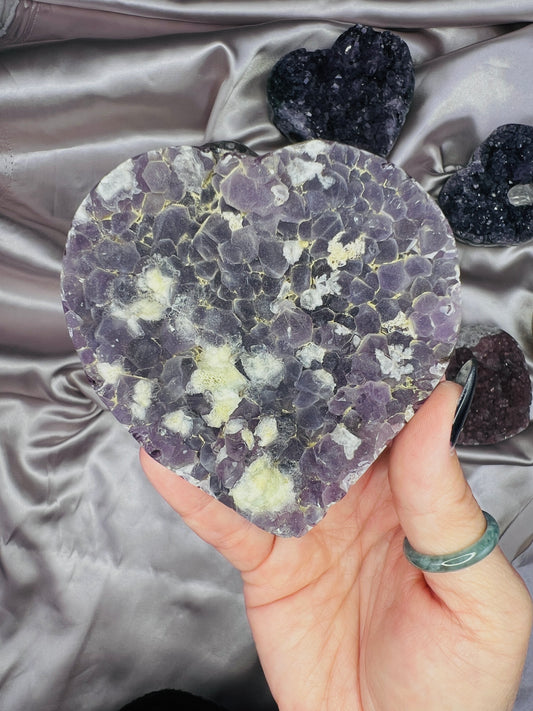 Rainbow Sugar Amethyst Heart-Velvet Plum