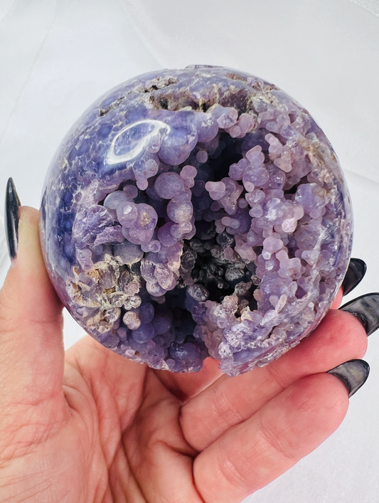 Grape Agate Sphere - A