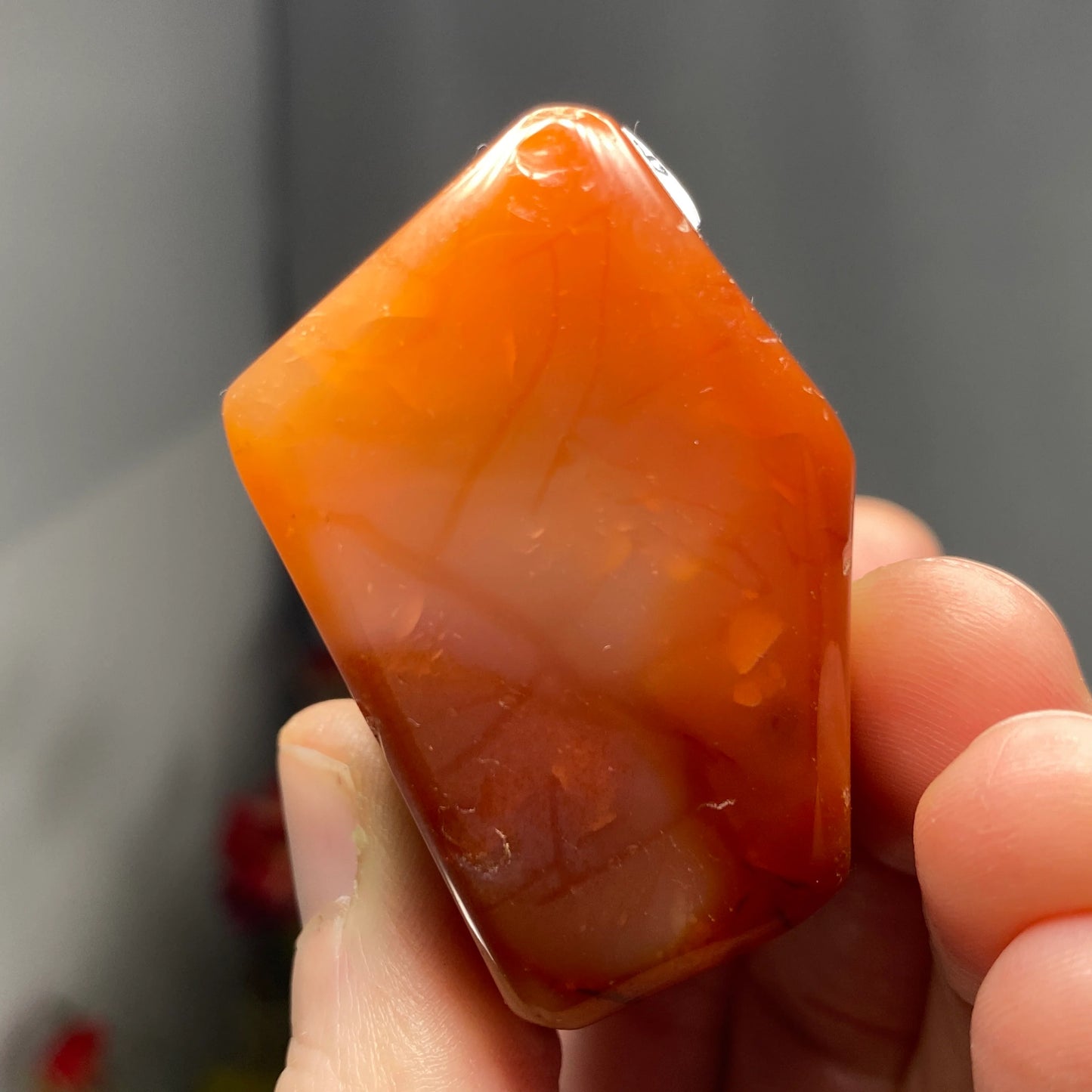 Carnelian Geometric Freeform