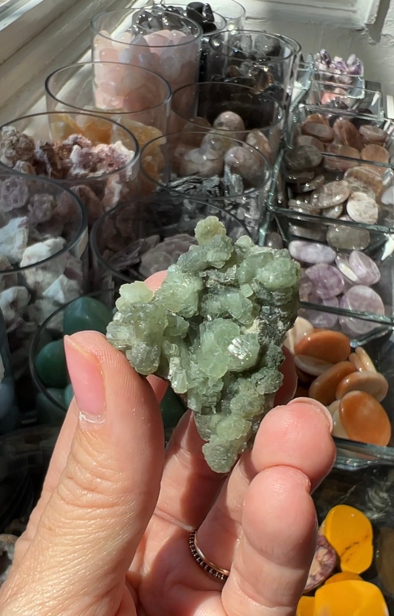 Prehnite Natural Cluster