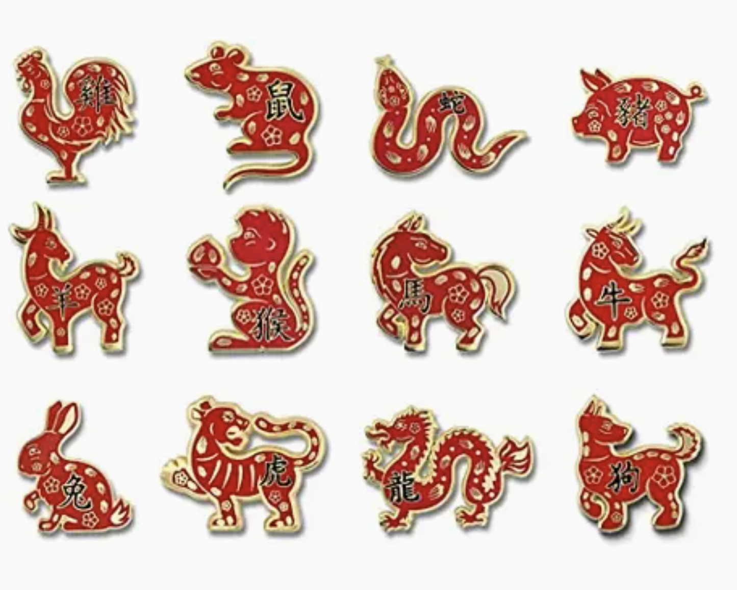 Lunar Zodiac Enamel Pins