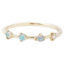 Four Step Opal Ring