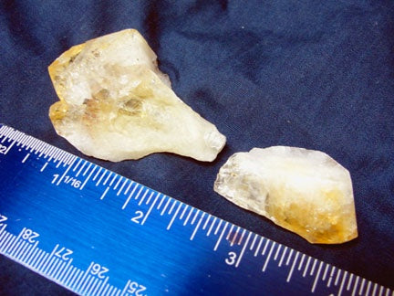 Citrine raw points