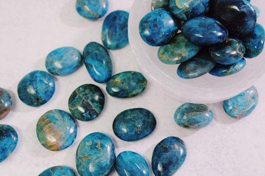 Blue Apatite Tumbled Stone