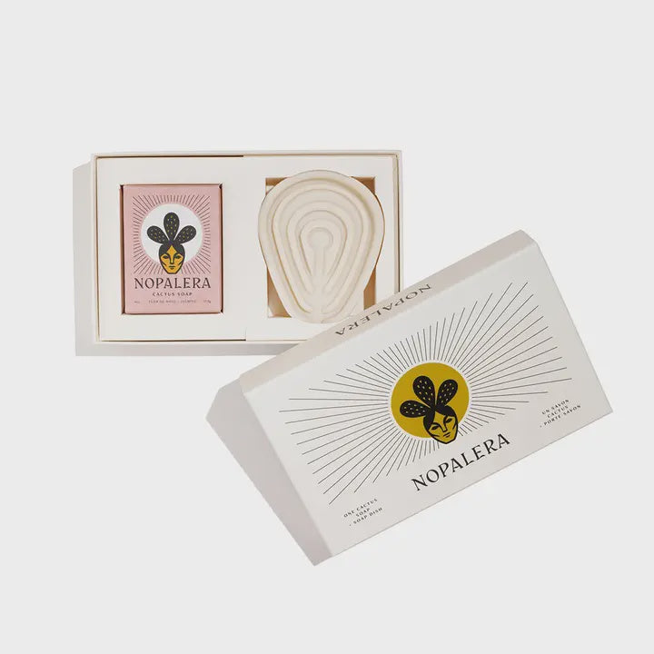 Flor De Mayo Soap and Silicone Dish Gift Set