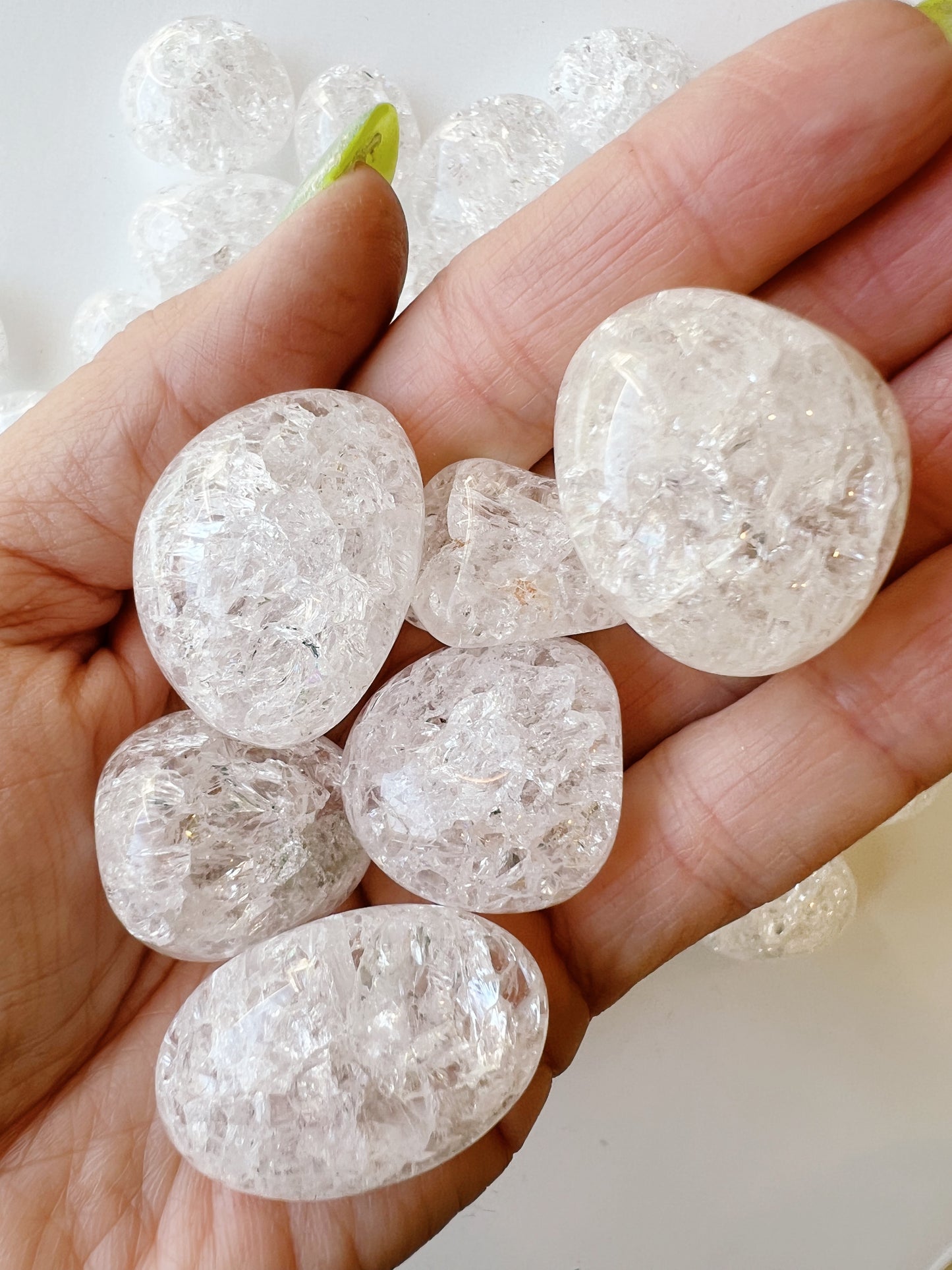 Cracked Quartz Tumbled