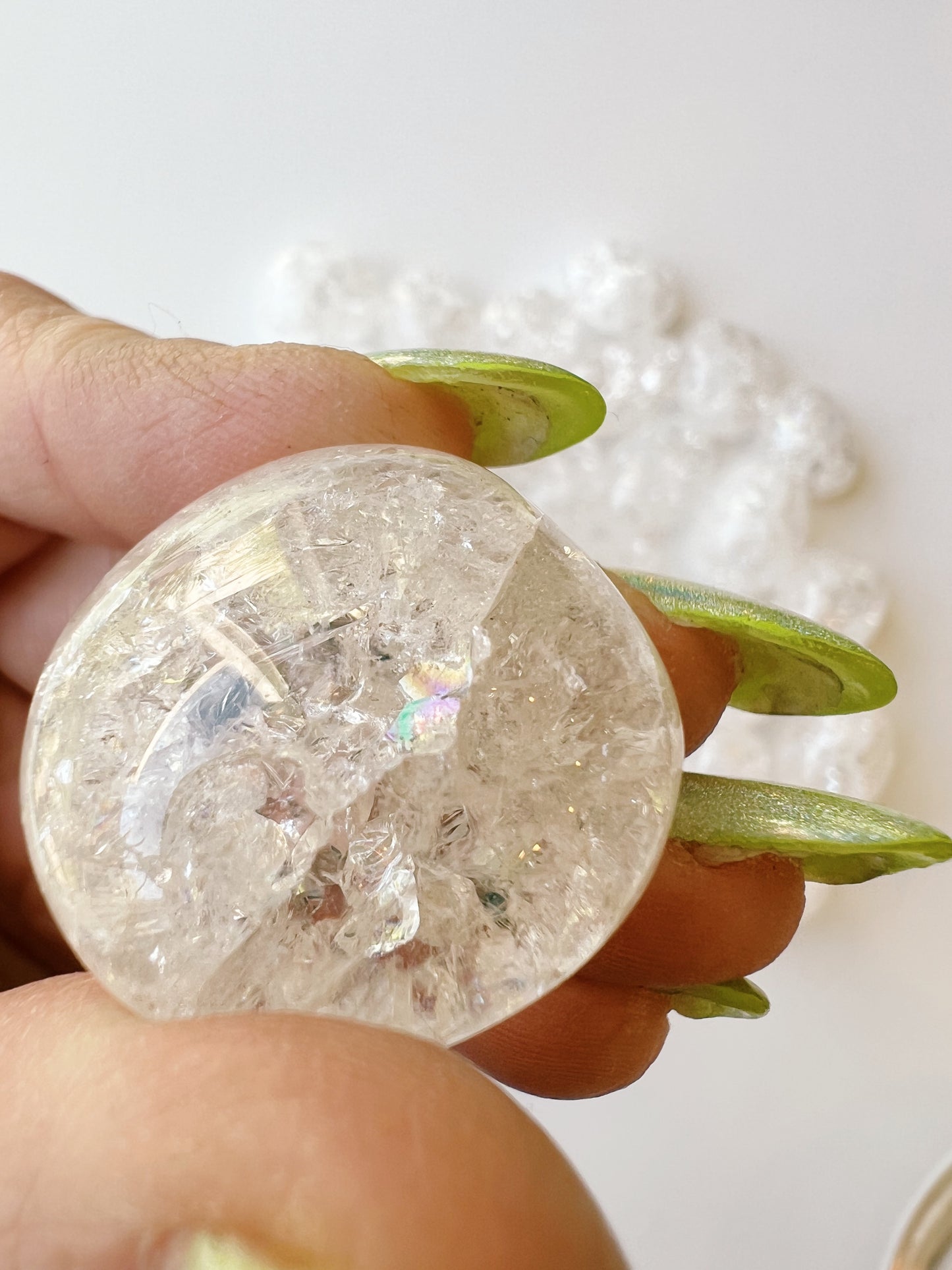 Cracked Quartz Tumbled