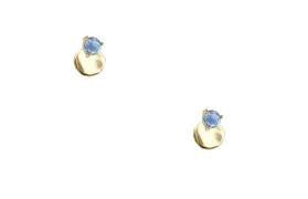 Small Disc Studs w/ Opals