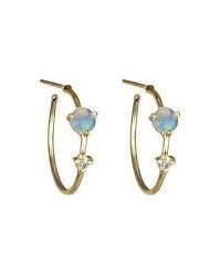 Mini Two Step Hoop Earrings by Wwake