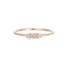 Diamond Marquise Cluster Whisper Ring by Jennie Kwon
