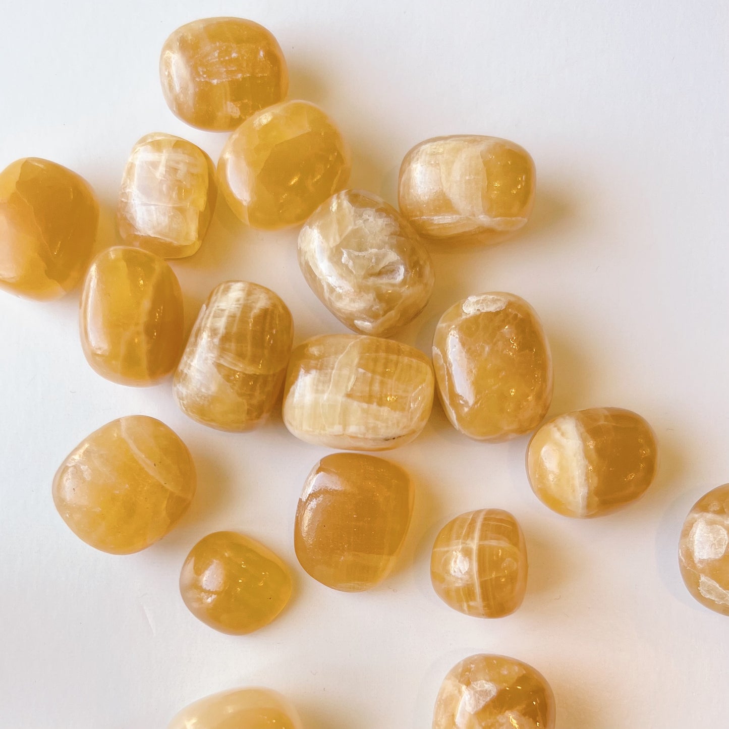 Honey Calcite Tumbled
