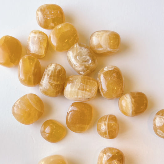 Honey Calcite Tumbled