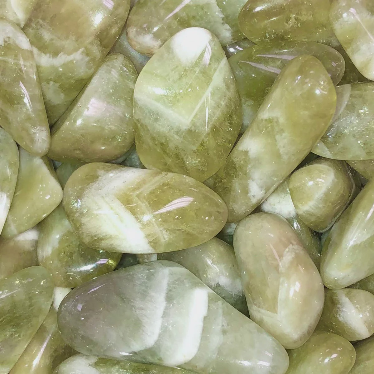 Tumbled Prasiolite