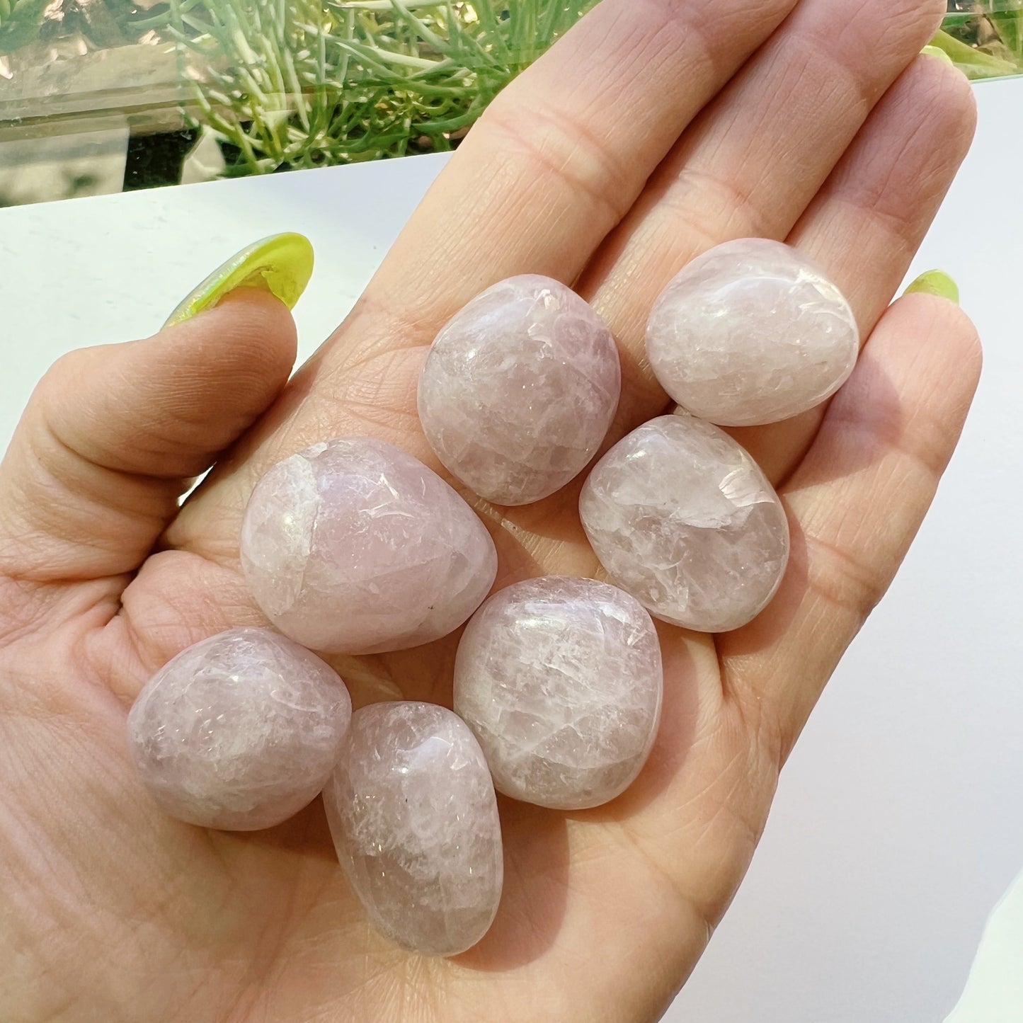 Lavender Rose Quartz Tumbled Stone
