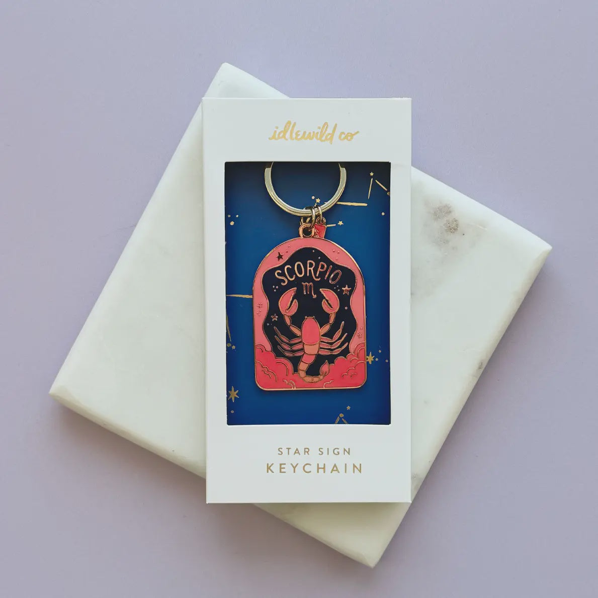 Zodiac Enamel Keychain
