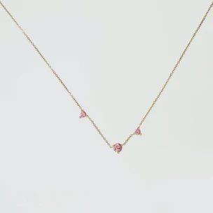 Blush Three Step Necklace by Wwake