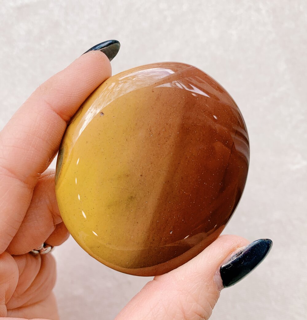 Large Mookaite Palm Stone