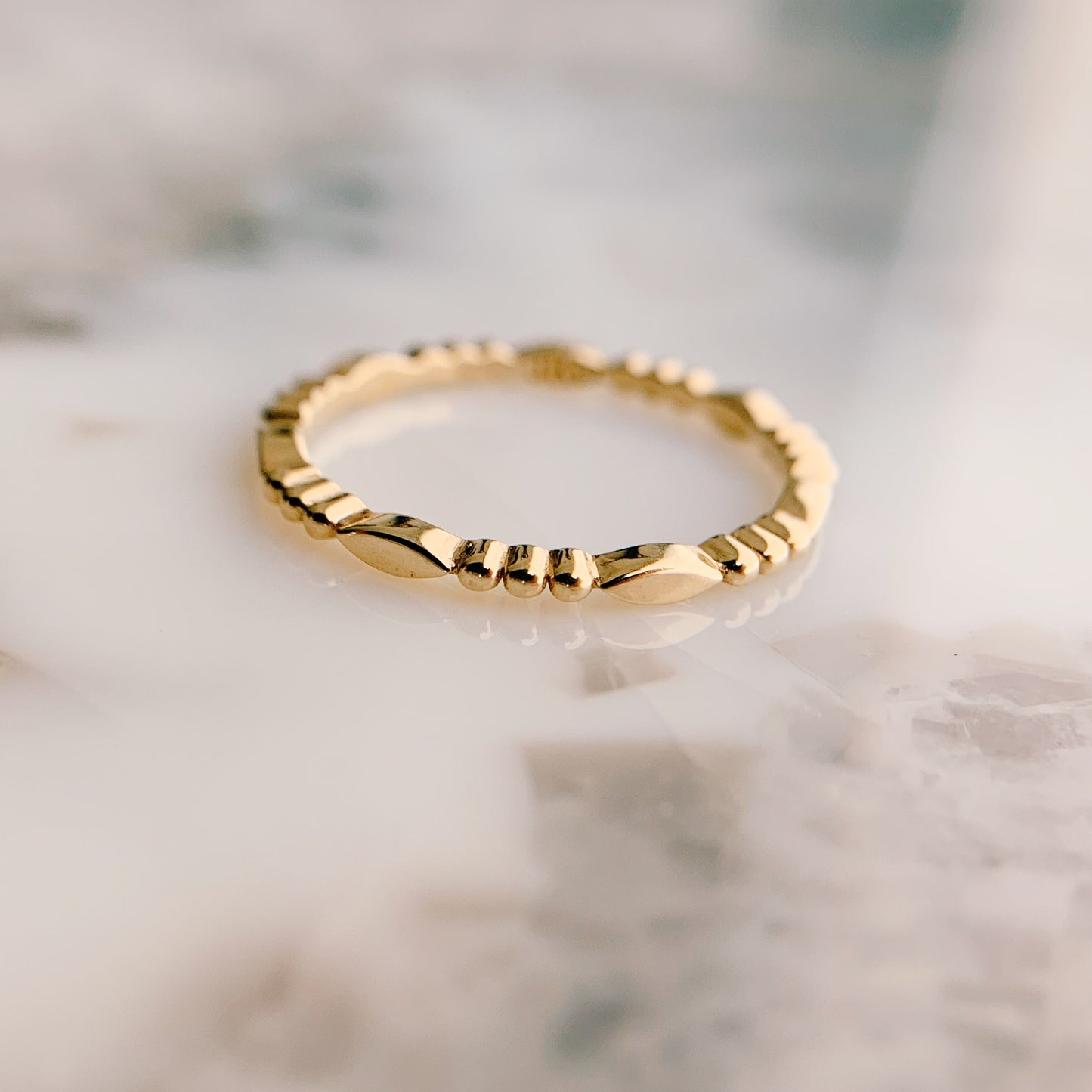 Marquise Beaded Band