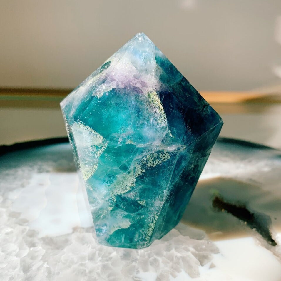 Fluorite Short Tower 2.5" - 3"