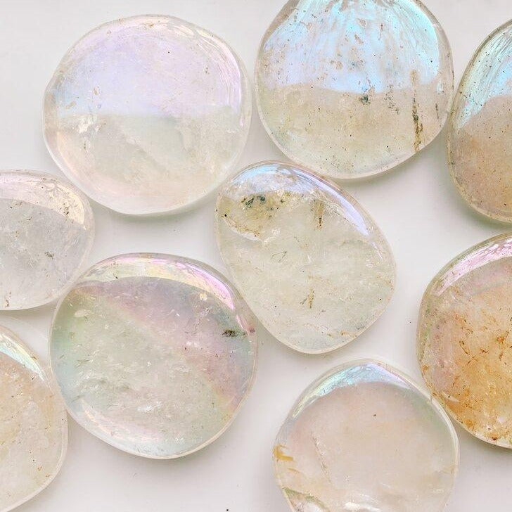 Aura Quartz Palm Stone