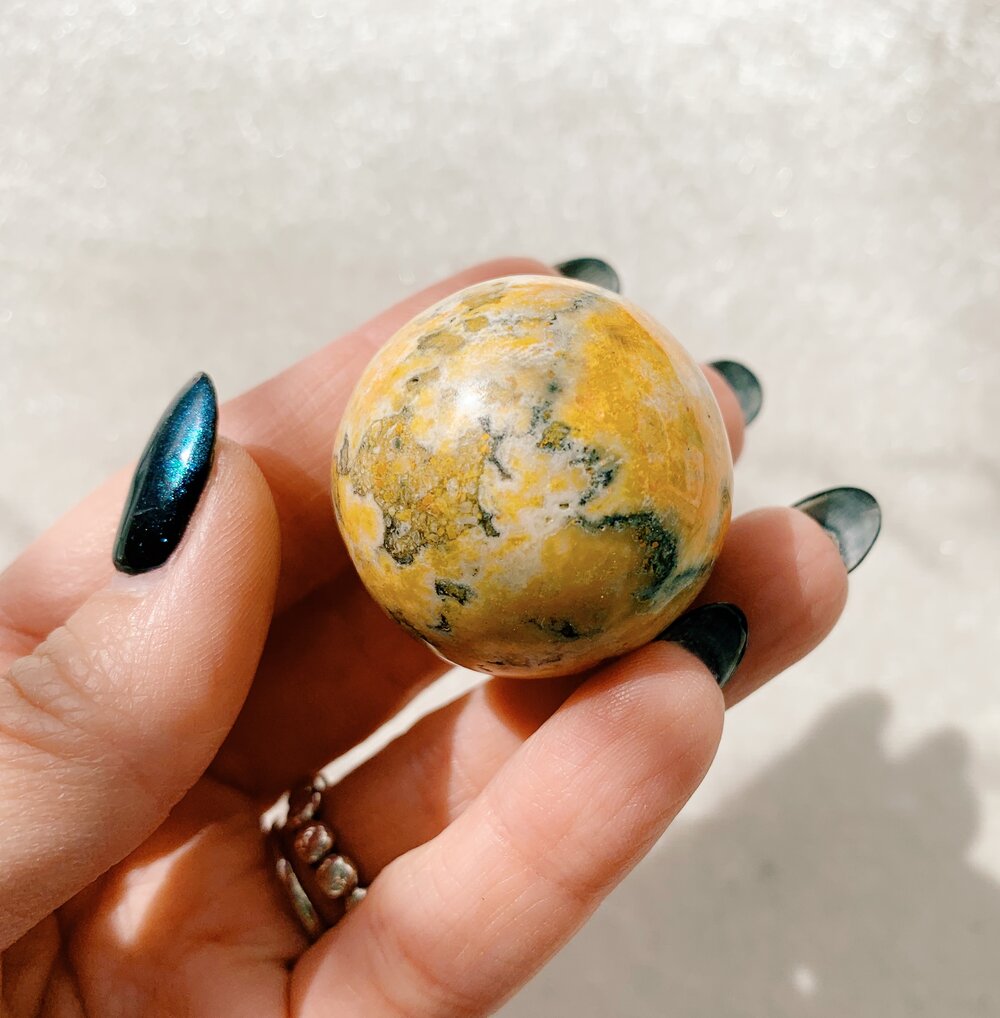 Bumble Bee Jasper Sphere