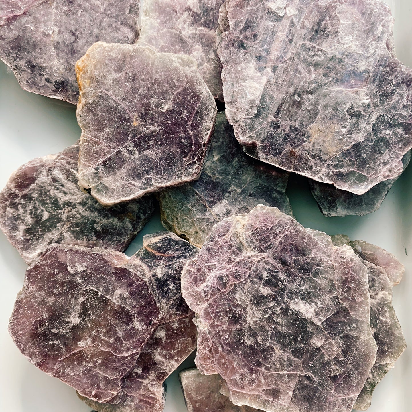 Raw Lepidolite Slabs